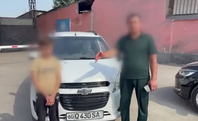 Andijonda 11 yoshli o‘g‘liga avtomobil boshqaruvini topshirgan ota javobgarlikka tortildi