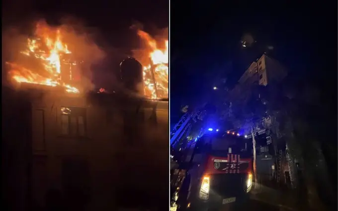 Toshkentning Mirzo Ulug‘bek tumanida ko‘p qavatli uyning tomida yong‘in sodir bo‘ldi