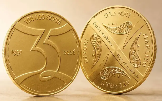 Uzbekistan issues commemorative gold and silver coins for 35th independence anniversary