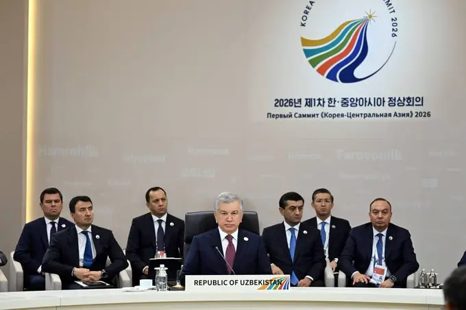 Shavkat Mirziyoyev Markaziy Osiyo va Janubiy Koreya hamkorligini rivojlantirish bo‘yicha beshta taklifni ilgari surdi