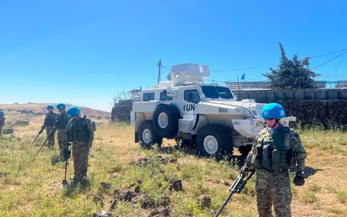 Kazakhstan peacekeepers conduct 470 operations in Golan Heights over four months